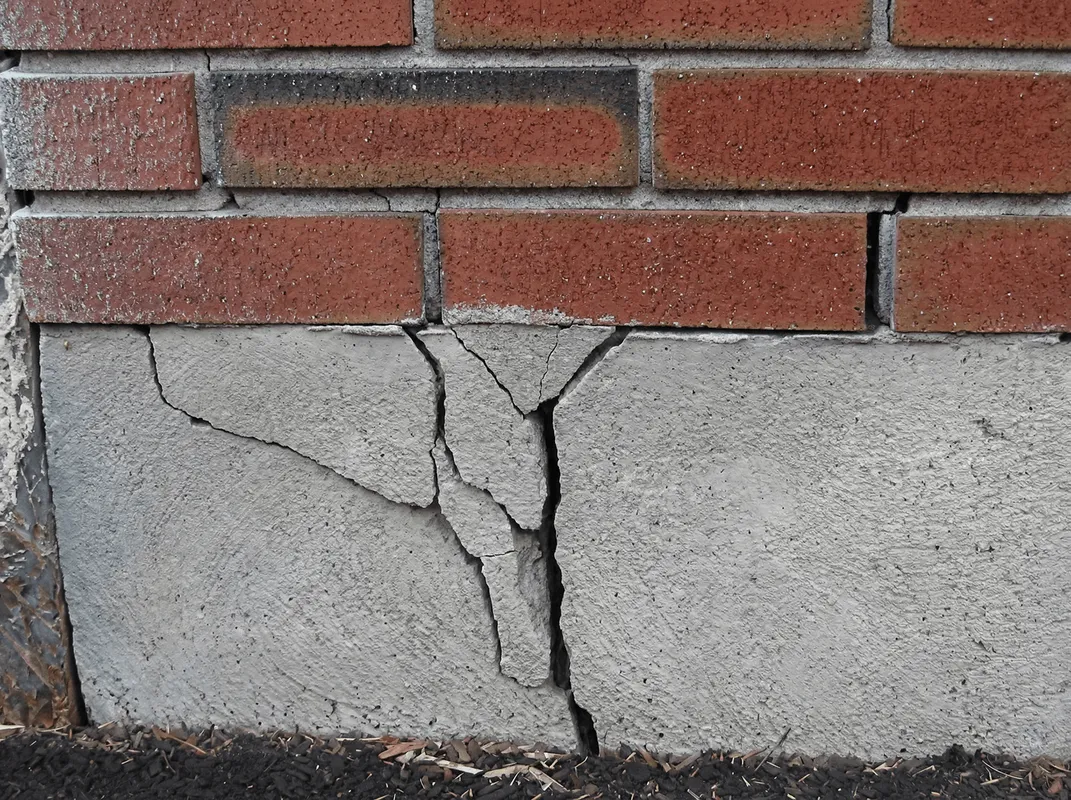 Concrete foundation with serious structural damage in Ogden, UT